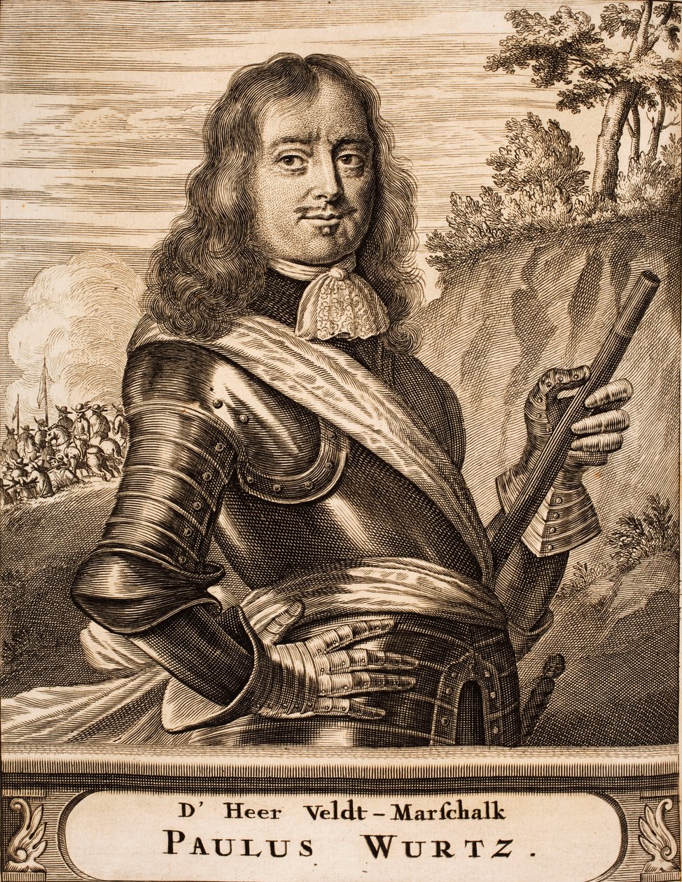 صورة بول Würtz 1612-1676 من: موقع الحرب ، 1675. بواسطة غير معروف