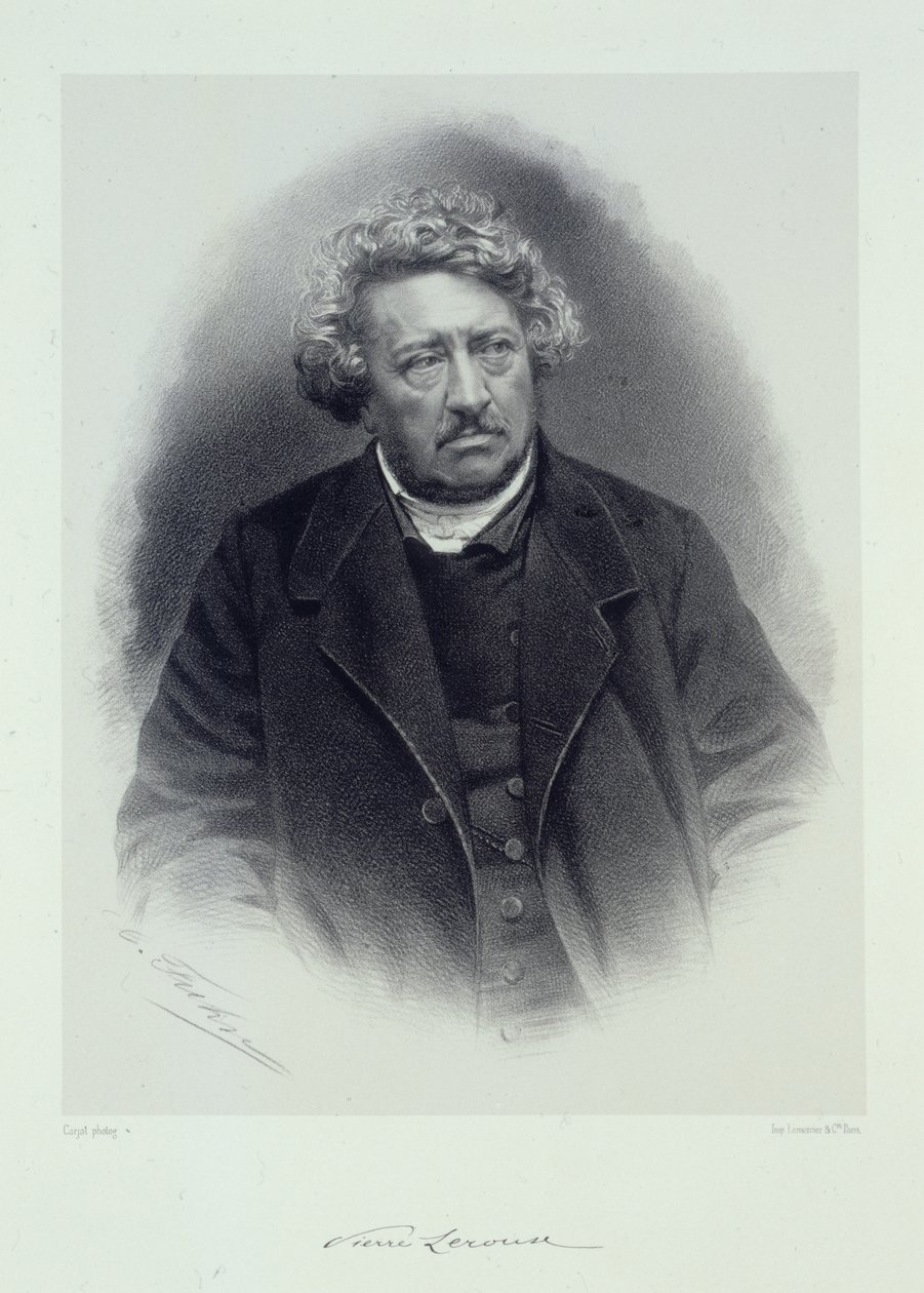 صورة بيير ليرو 1797-1871. بواسطة غير معروف