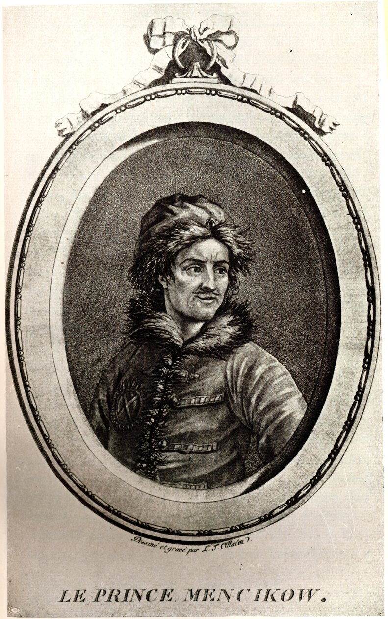 صورة للأمير ألكسندر دانيلوفيتش مينشيكوف 1673-1729 بواسطة غير معروف