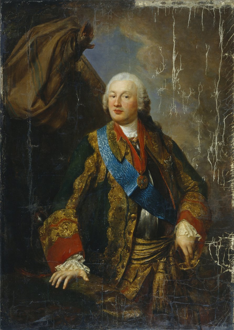 صورة للأمير ميخائيل نيكيتيش فولكونسكي 1713-1788 ، منتصف القرن الثامن عشر. بواسطة غير معروف