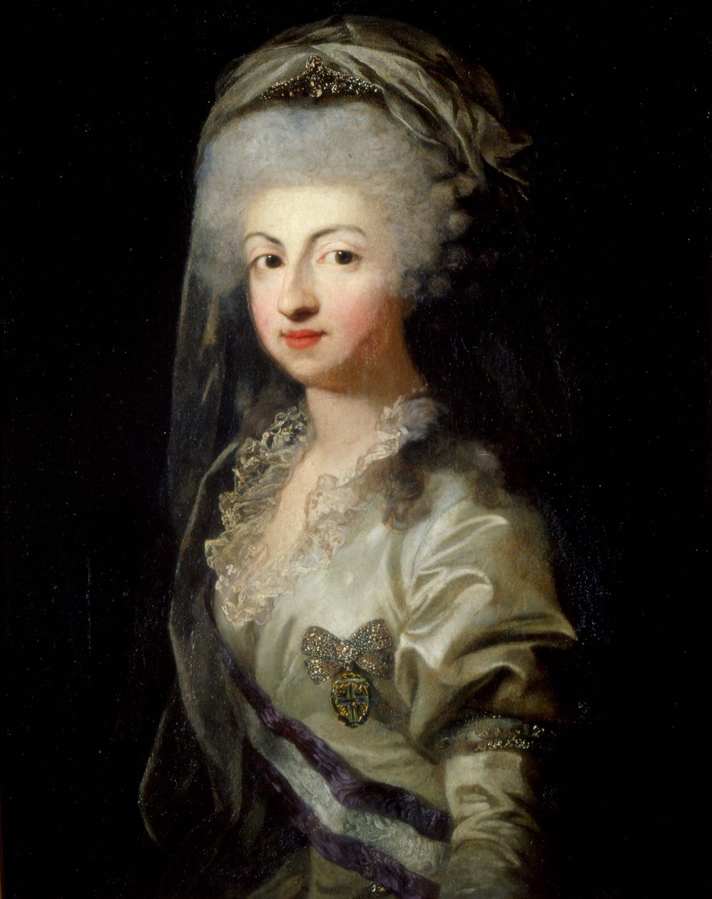 صورة للأميرة كارولينا ماريا تيريزا جوزيبا من بارما 1770-1804 ، أواخر القرن الثامن عشر بواسطة غير معروف