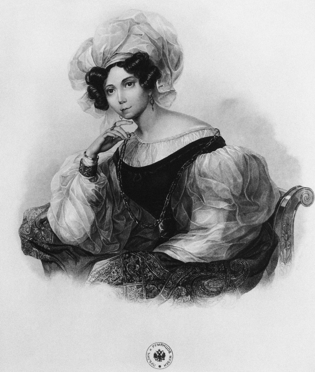 صورة الأميرة زينيدا ألكسندروفنا فولكونسكايا 1792-1862 بواسطة غير معروف