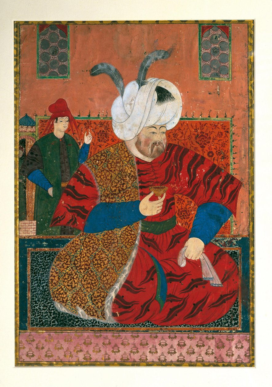 صورة سليم الثاني 1524-1574 ، سلطان الدولة العثمانية ، بين 1570 و 1590 بواسطة غير معروف