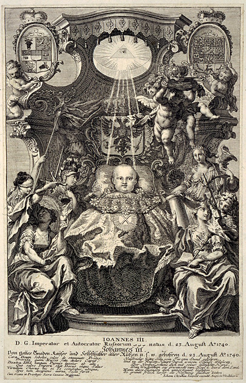 صورة القيصر إيفان السادس أنطونوفيتش من روسيا 1740-1764 ، 1740 بواسطة غير معروف