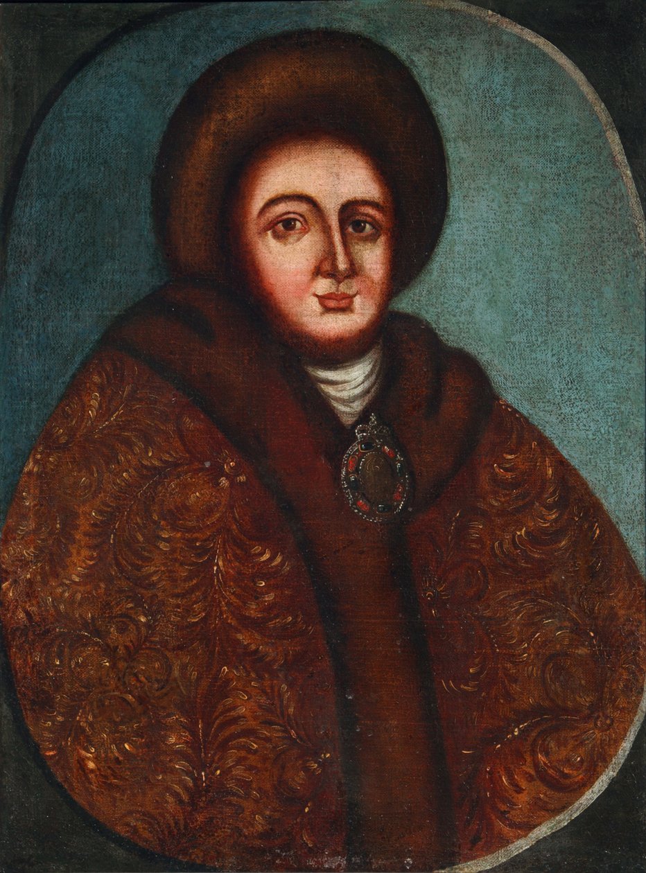 صورة Tsarina Evdokiya Feodorovna Lopukhina 1669-1731 ، زوجة القيصر بيتر الأول من روسيا بواسطة غير معروف
