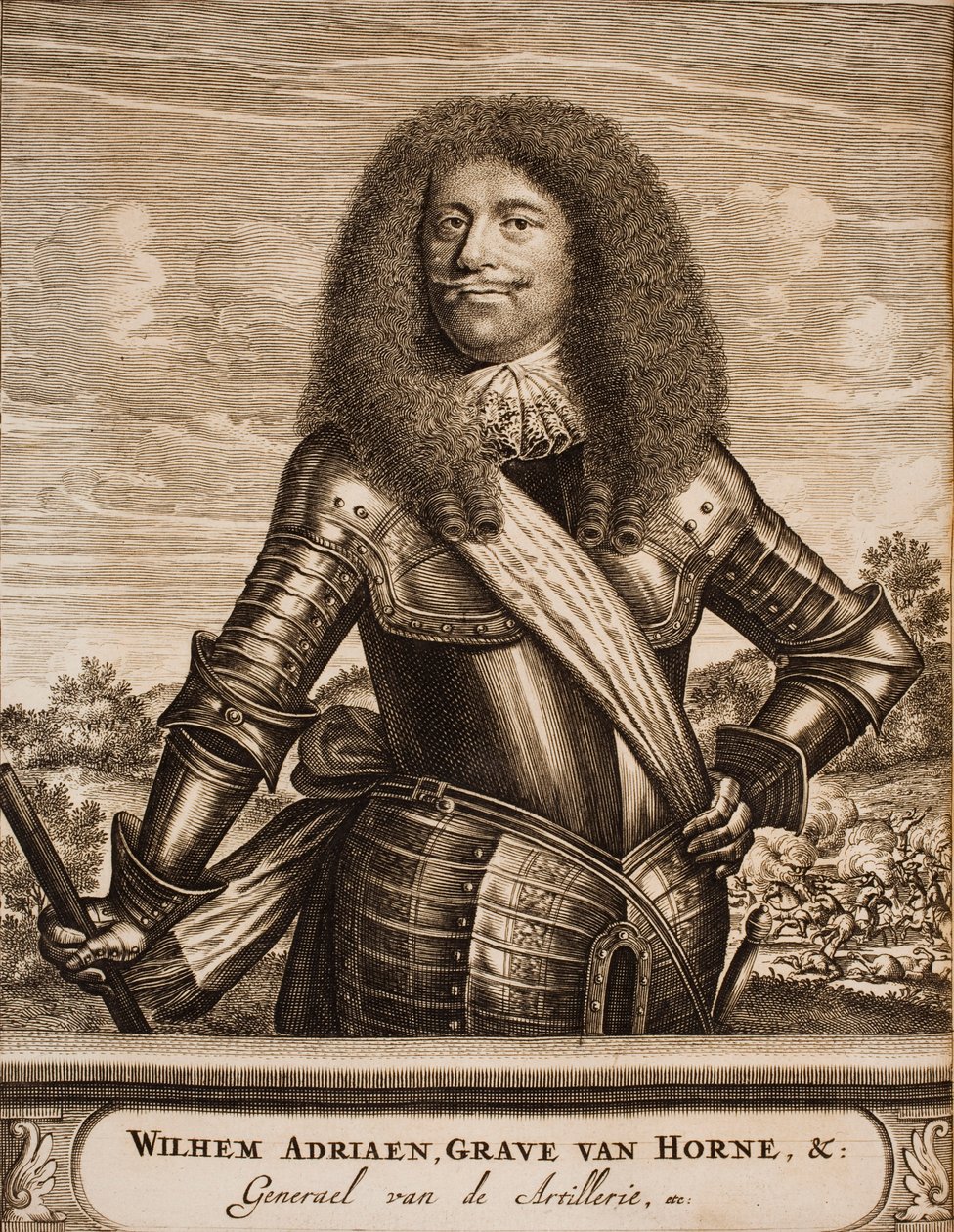 صورة ويليم أدريان الثاني فان هورن 1633-1694 من: موقع الحرب ، 1675. بواسطة غير معروف