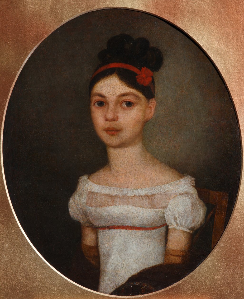 صورة لـ Yelizaveta Fyodorovna Ozerova ، née Zagryazyskaya 1800-1885 ، ج. 1815 بواسطة غير معروف