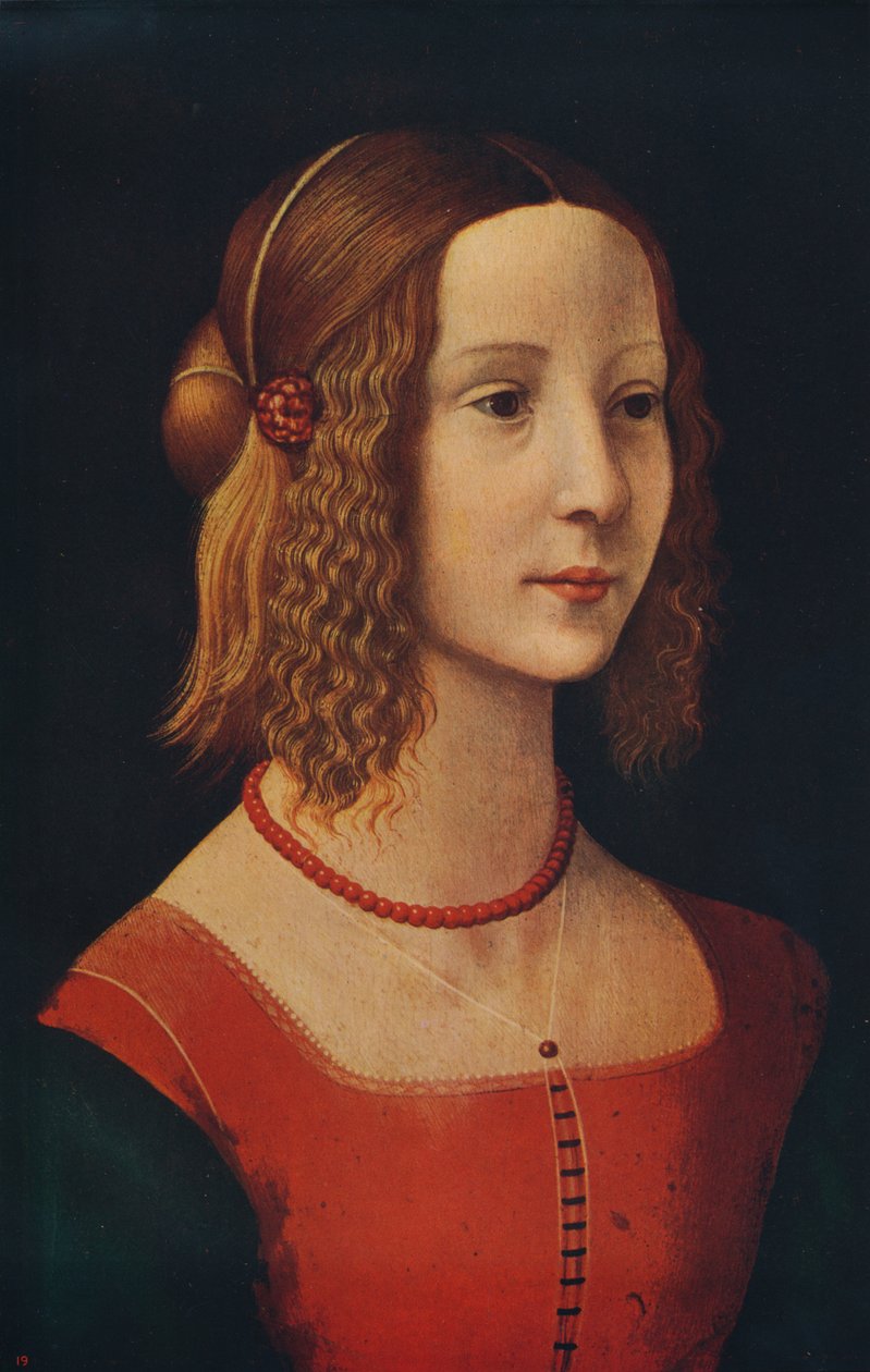 صورة لفتاة ، c1490 ، c1915 بواسطة غير معروف
