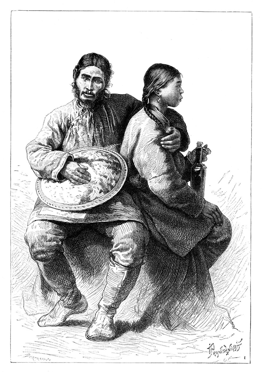 صورة لزوجين من الذهب ناناي ، 1895 بواسطة غير معروف