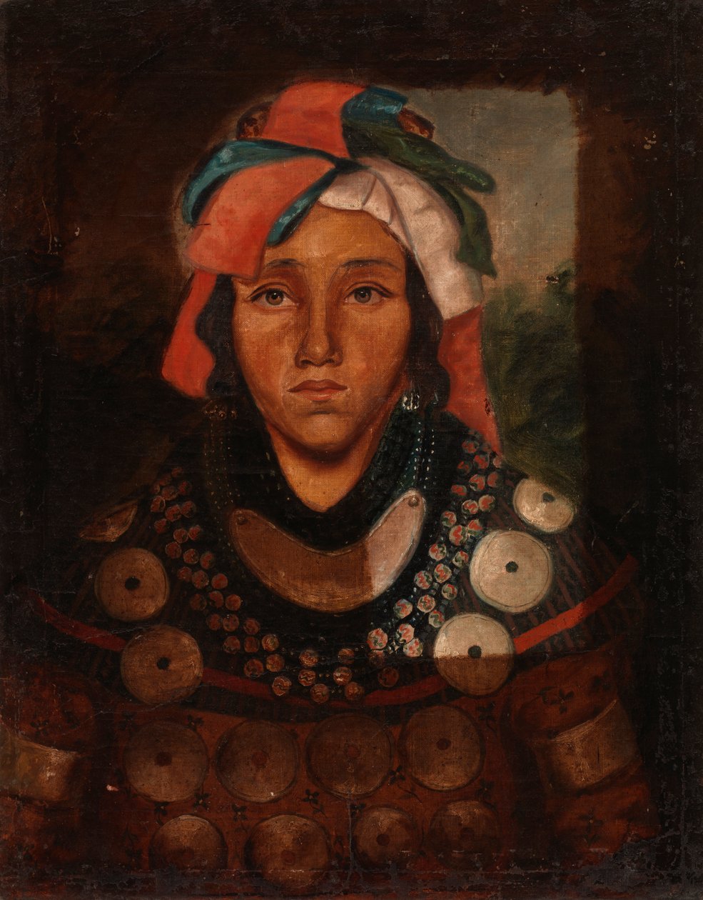 صورة لشاب سيمينول هندي ، كاليفورنيا. 1841-1845. بواسطة غير معروف