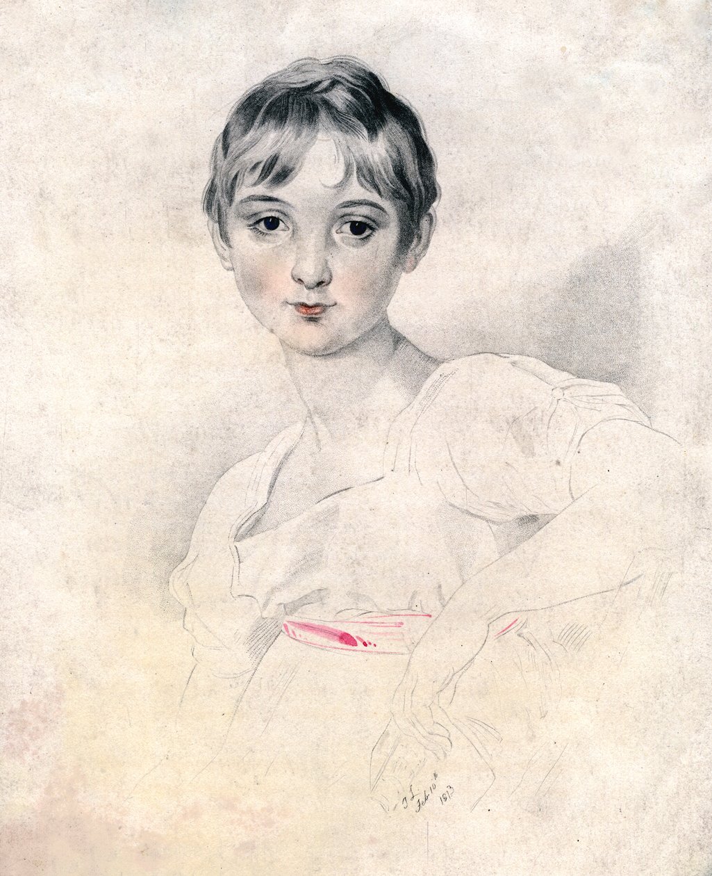 صورة لفتاة ، 1813 بواسطة غير معروف
