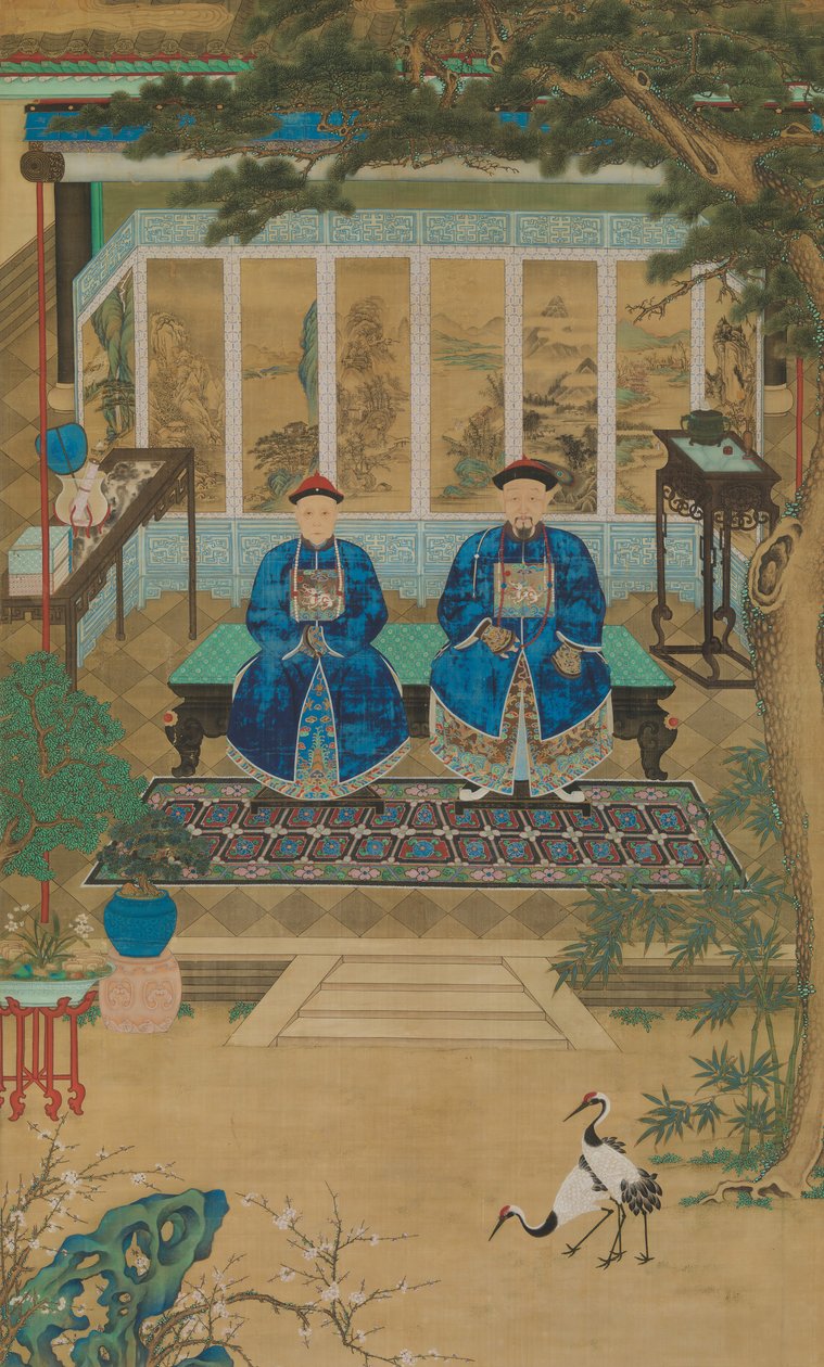صورة لرقيب إمبراطوري وزوجته ، أواخر القرن الثامن عشر وأوائل القرن التاسع عشر. بواسطة غير معروف