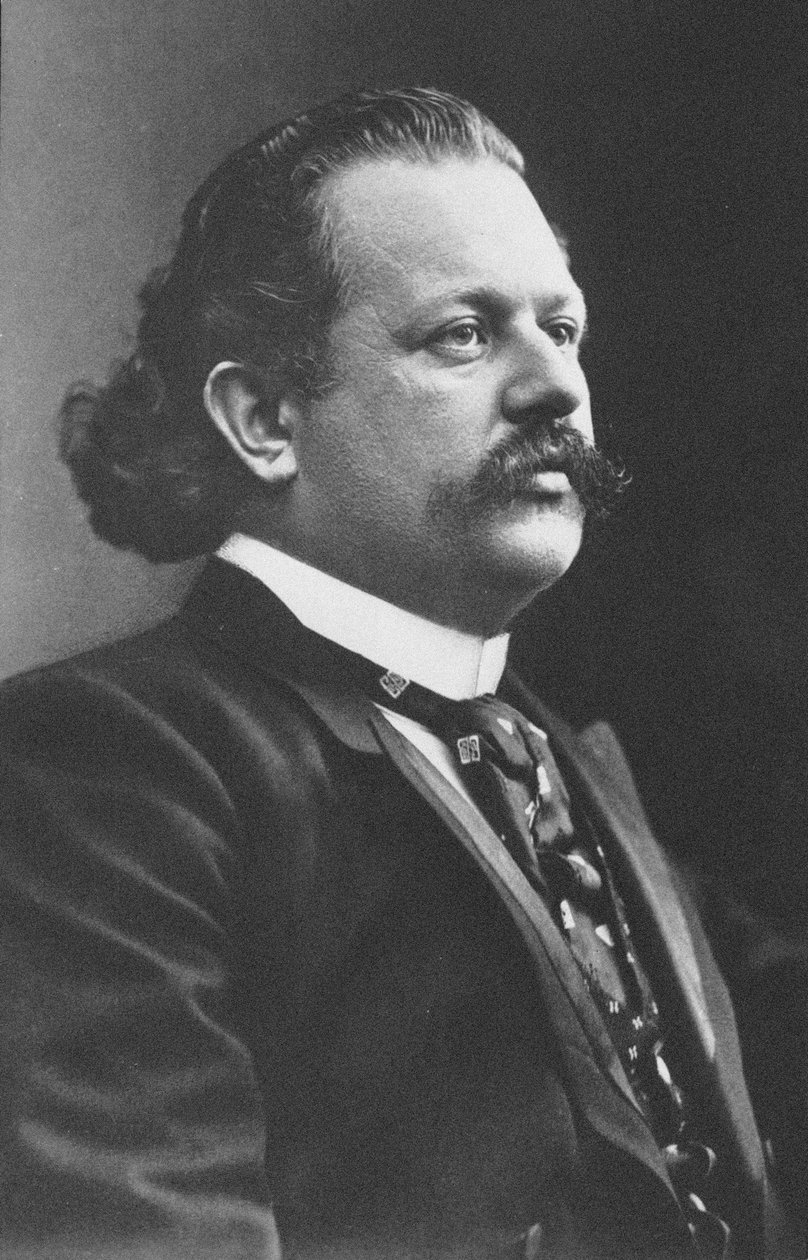 صورة لعازف البيانو والملحن ألفريد رايزناور 1863-1907. بواسطة غير معروف