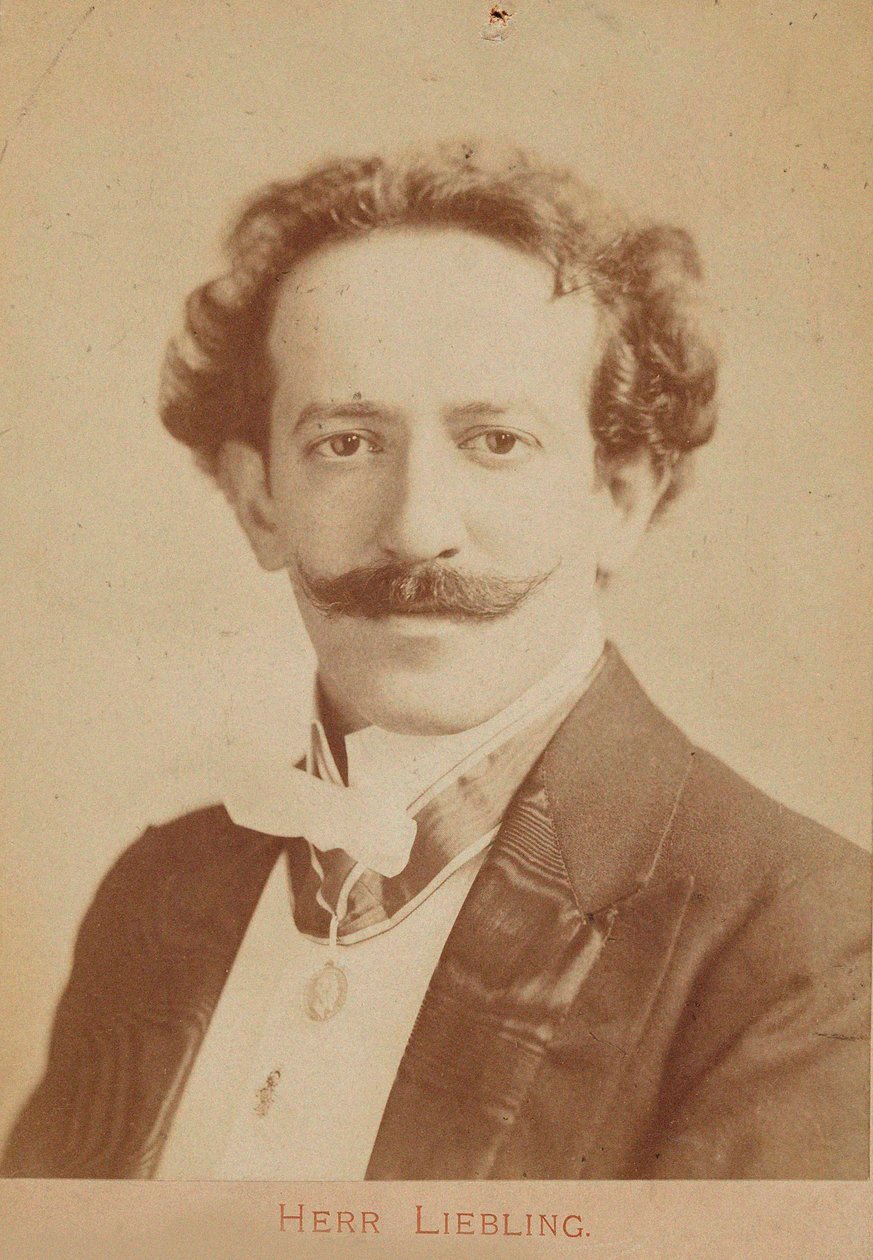 صورة لعازف البيانو والملحن جورج ليبلينغ 1865-1946 ، ج. 1900 بواسطة غير معروف
