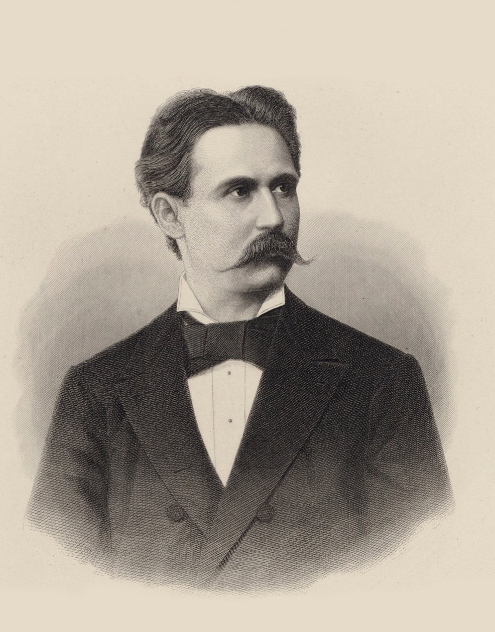 صورة لعازف البيانو والملحن Xaver Scharwenka 1850-1924 ، ج. 1880. بواسطة غير معروف
