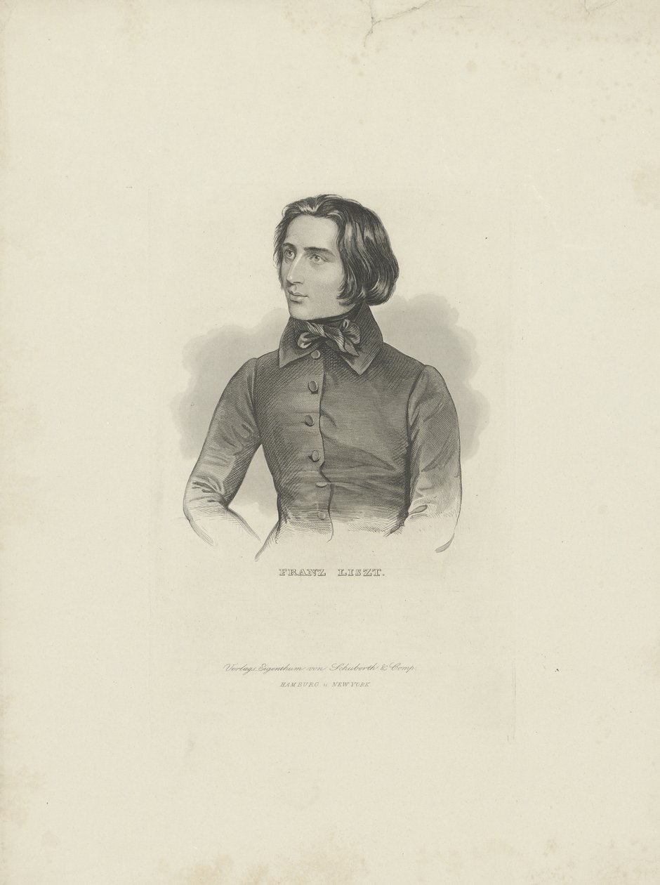 صورة الملحن فرانز ليزت 1811-1886 ، 1840-1850. بواسطة غير معروف