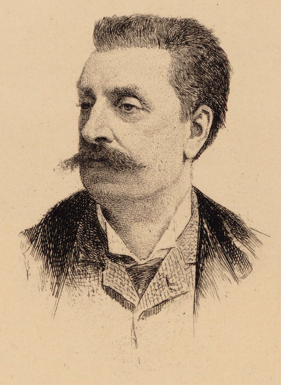 صورة الملحن فيكتورين دي جونسيير 1839-1903. بواسطة غير معروف