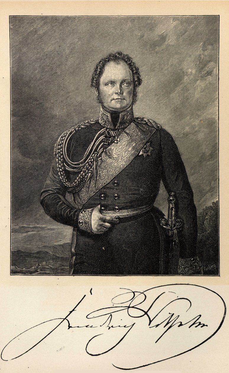 صورة شخصية للملك فريدريك ويليام الرابع ملك بروسيا 1795-1861. بواسطة غير معروف