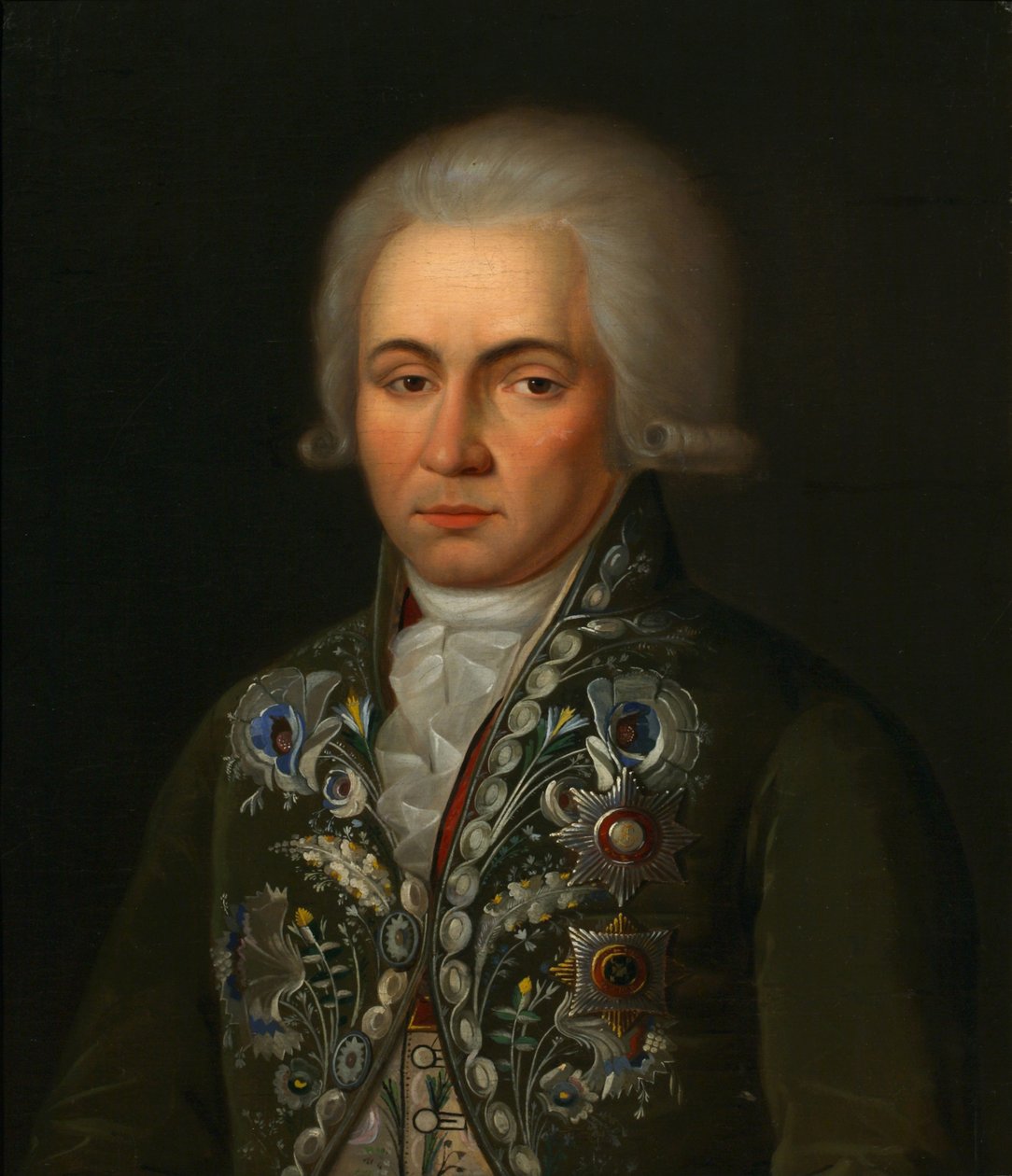 صورة للشاعر جافريل ر. ديرزهافين 1743-1816 ، 1790 بواسطة غير معروف