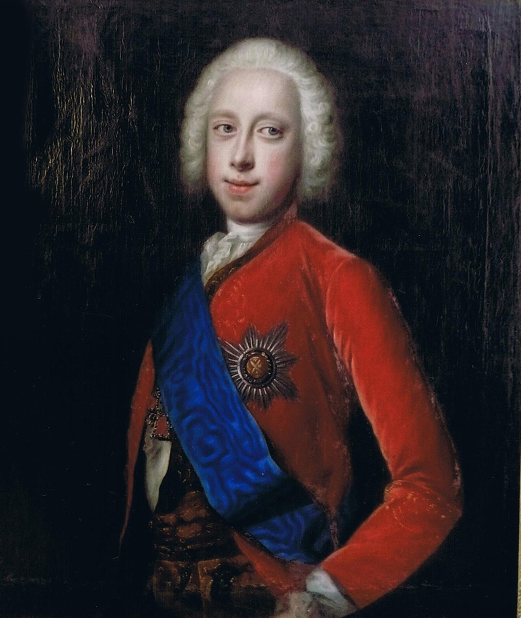 صورة القيصر بيتر الثالث لروسيا 1728-1762 ، النصف الثاني من القرن الثامن عشر. بواسطة غير معروف