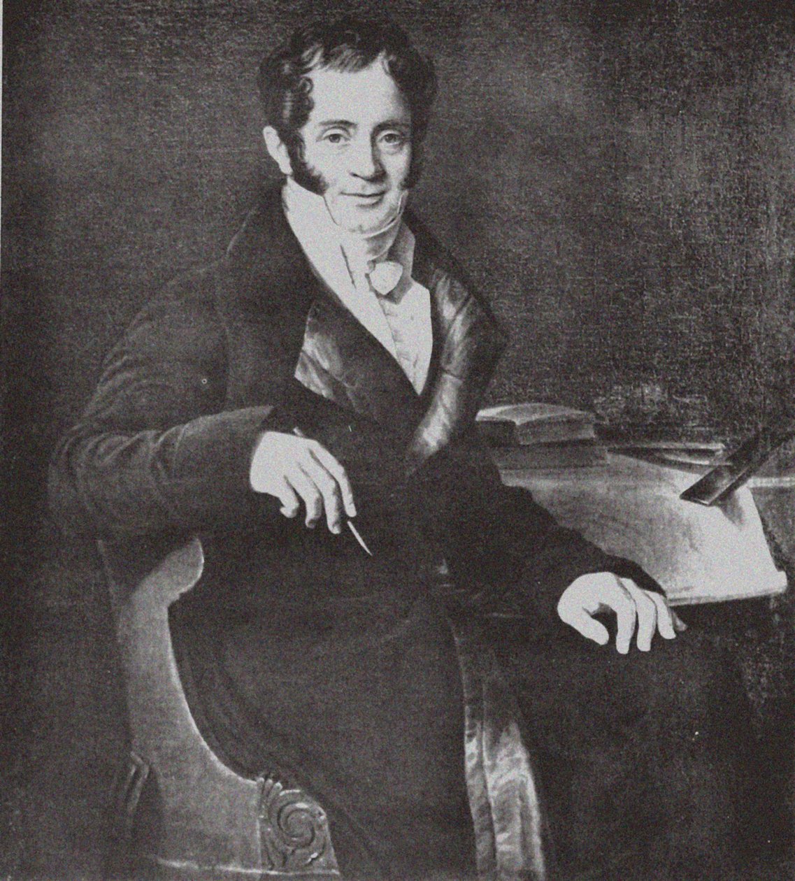 صورة المهندس المعماري كارلو روسي 1775-1849 بعد الفصل. ميتوار بواسطة غير معروف