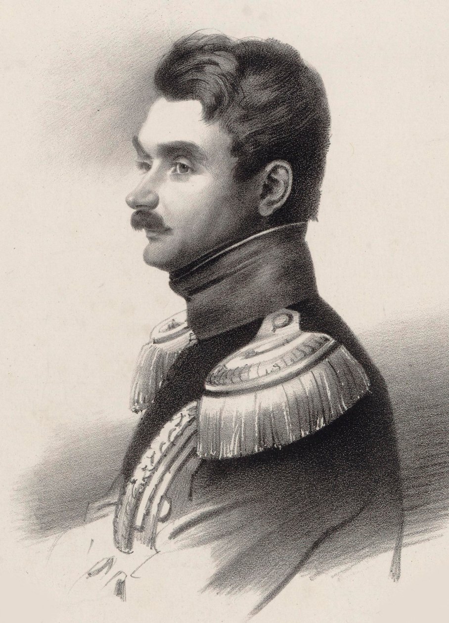 صورة للمؤلف أليكسي فيودوروفيتش لفوف 1798-1870. بواسطة غير معروف