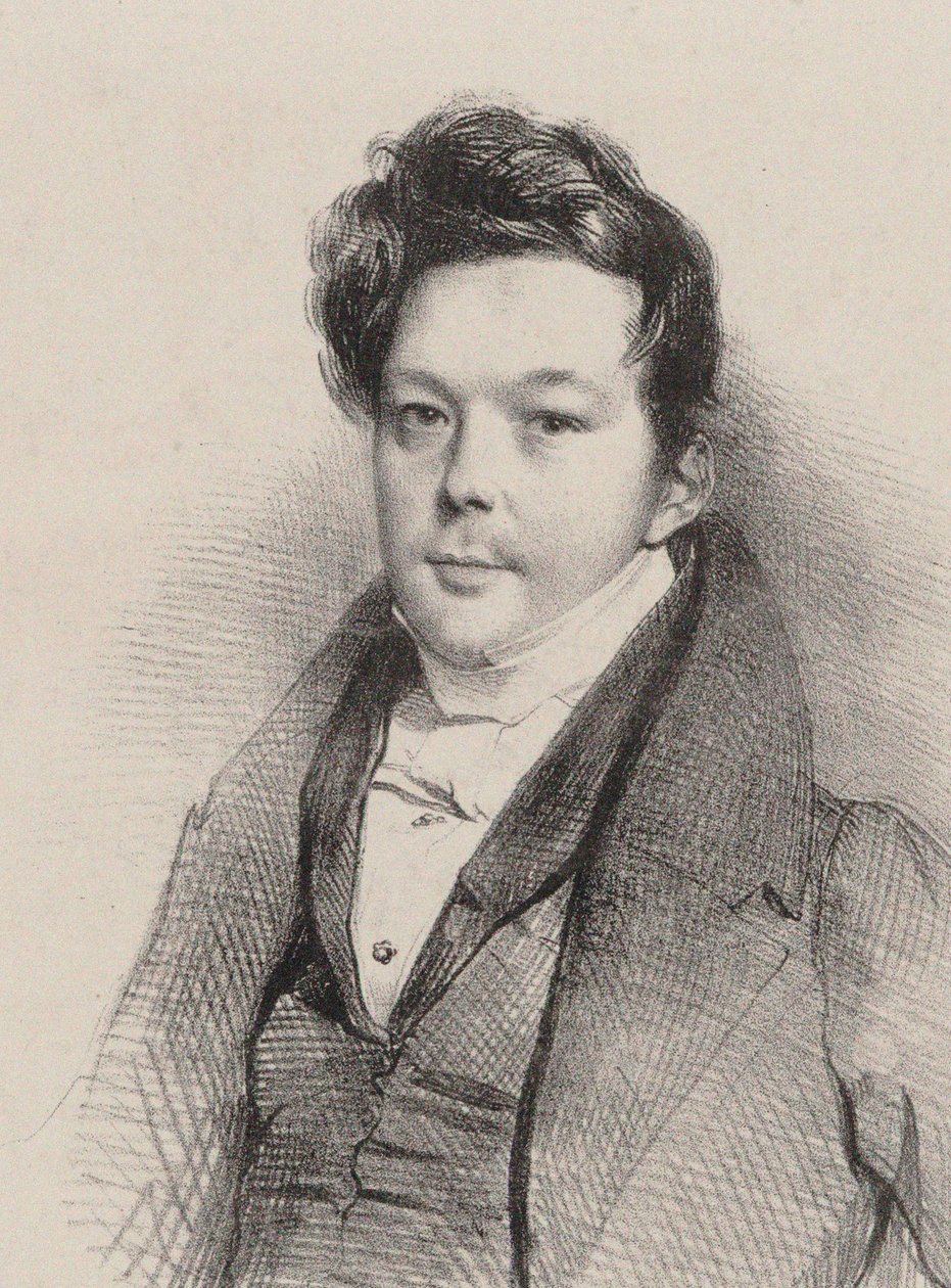 صورة للمؤلف أوغست ماتيو بانسرون 1796-1859 ، 1820. بواسطة غير معروف