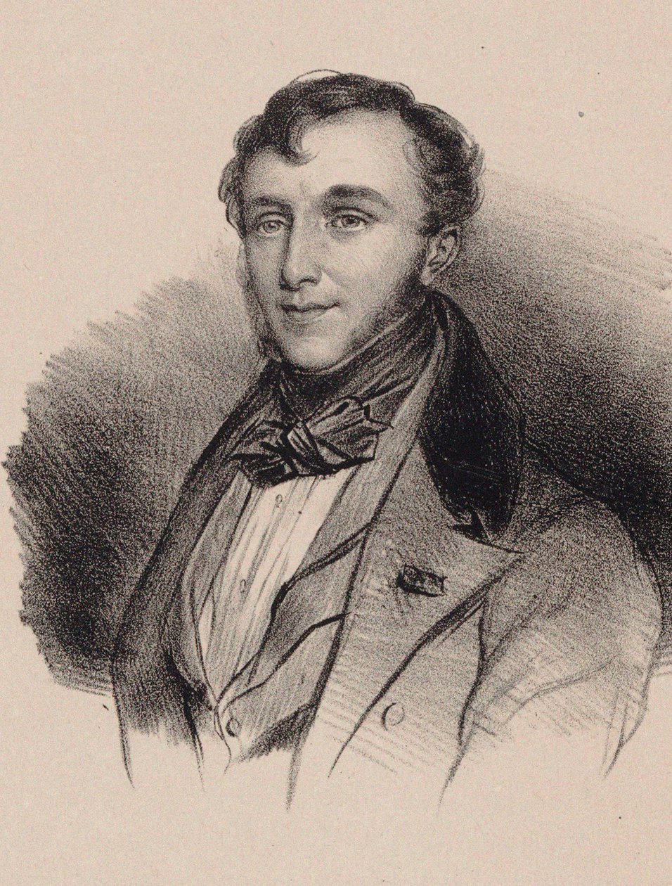 صورة الملحن فريدريش كالكبرينر 1785-1849. بواسطة غير معروف