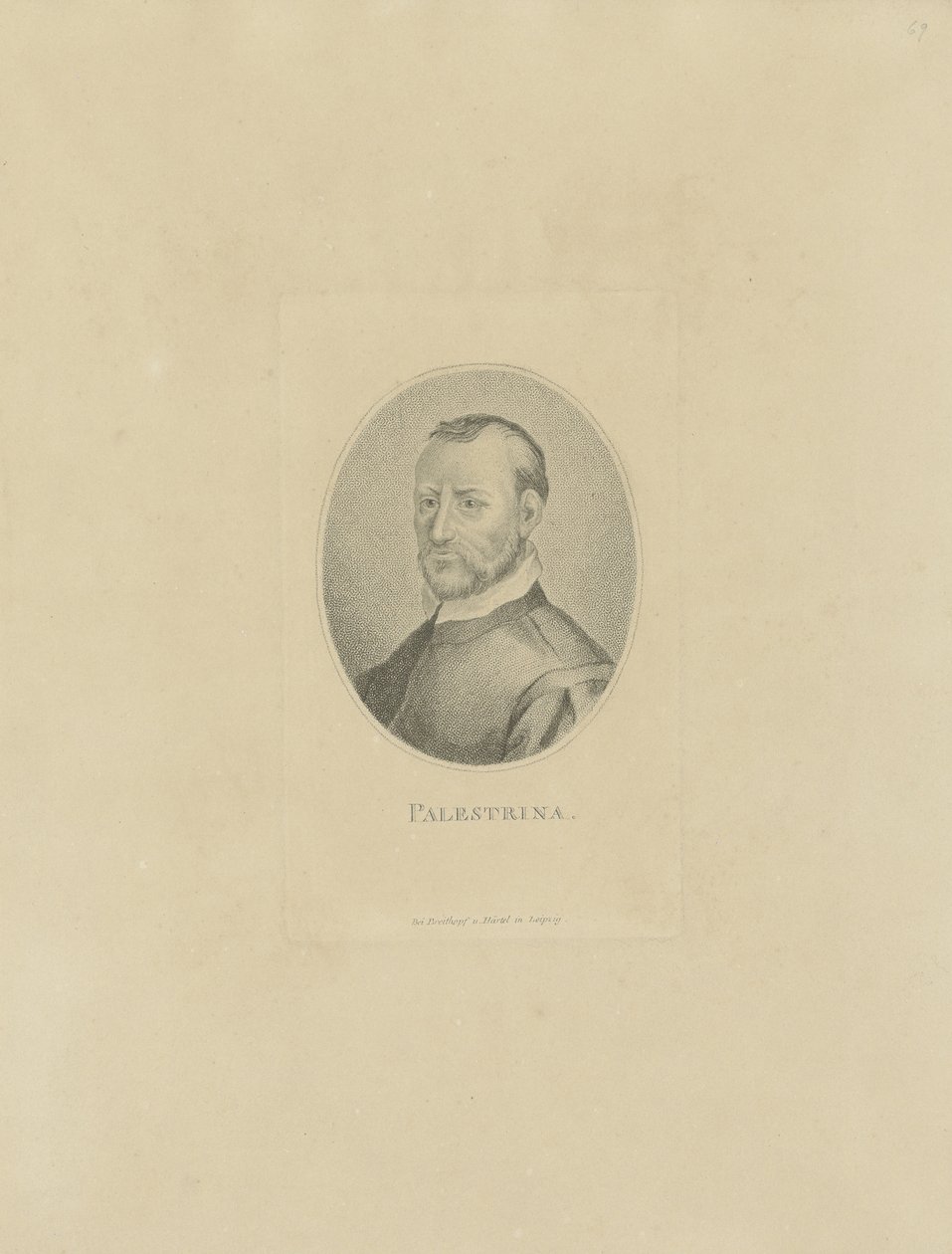 صورة الملحن Giovanni Pierluigi da Palestrina 1526-1594 ، ج. 1800. بواسطة غير معروف