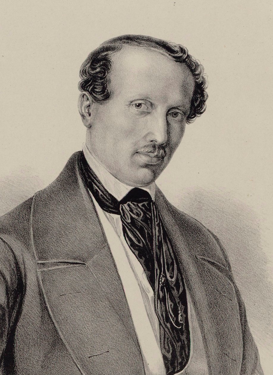 صورة للمؤلف هانز كريستيان لومبي 1810-1874 ، ج. 1850. بواسطة غير معروف