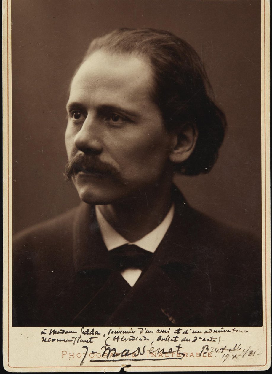 صورة الملحن Jules Massenet 1842-1912 ، 1881. بواسطة غير معروف