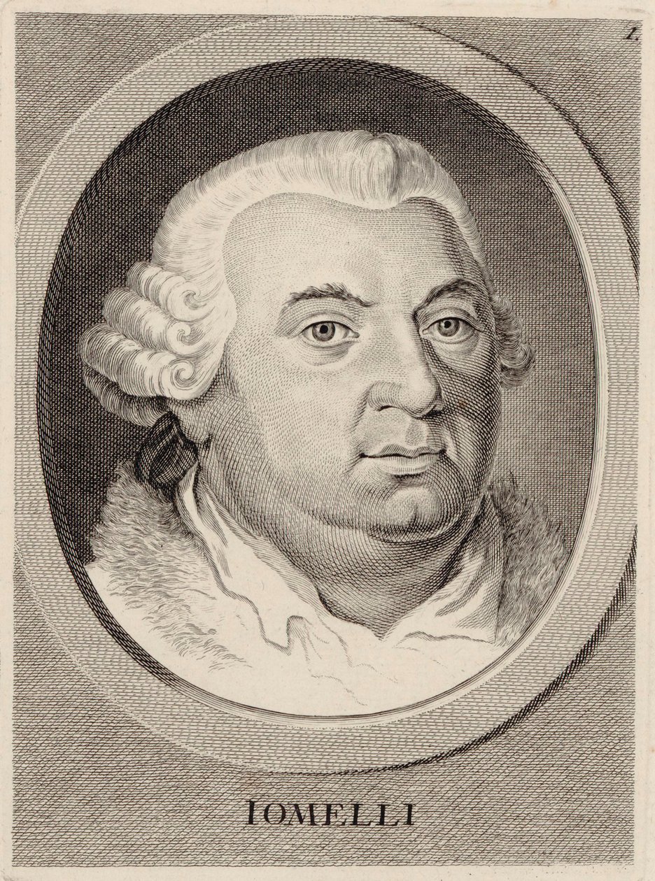 صورة الملحن نيكولو جوميلي 1714-1774. بواسطة غير معروف