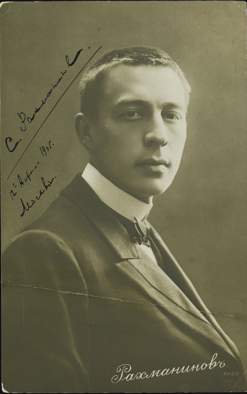 صورة الملحن سيرجي رحمانينوف 1873-1943 ، ج. 1905 بواسطة غير معروف
