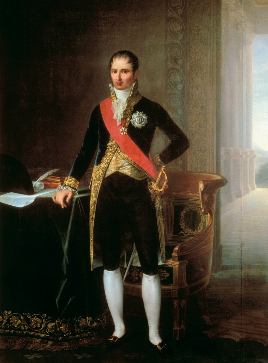صورة لملك نابولي وإسبانيا جوزيف بونابرت (1768-1844). لوحة. بواسطة غير معروف