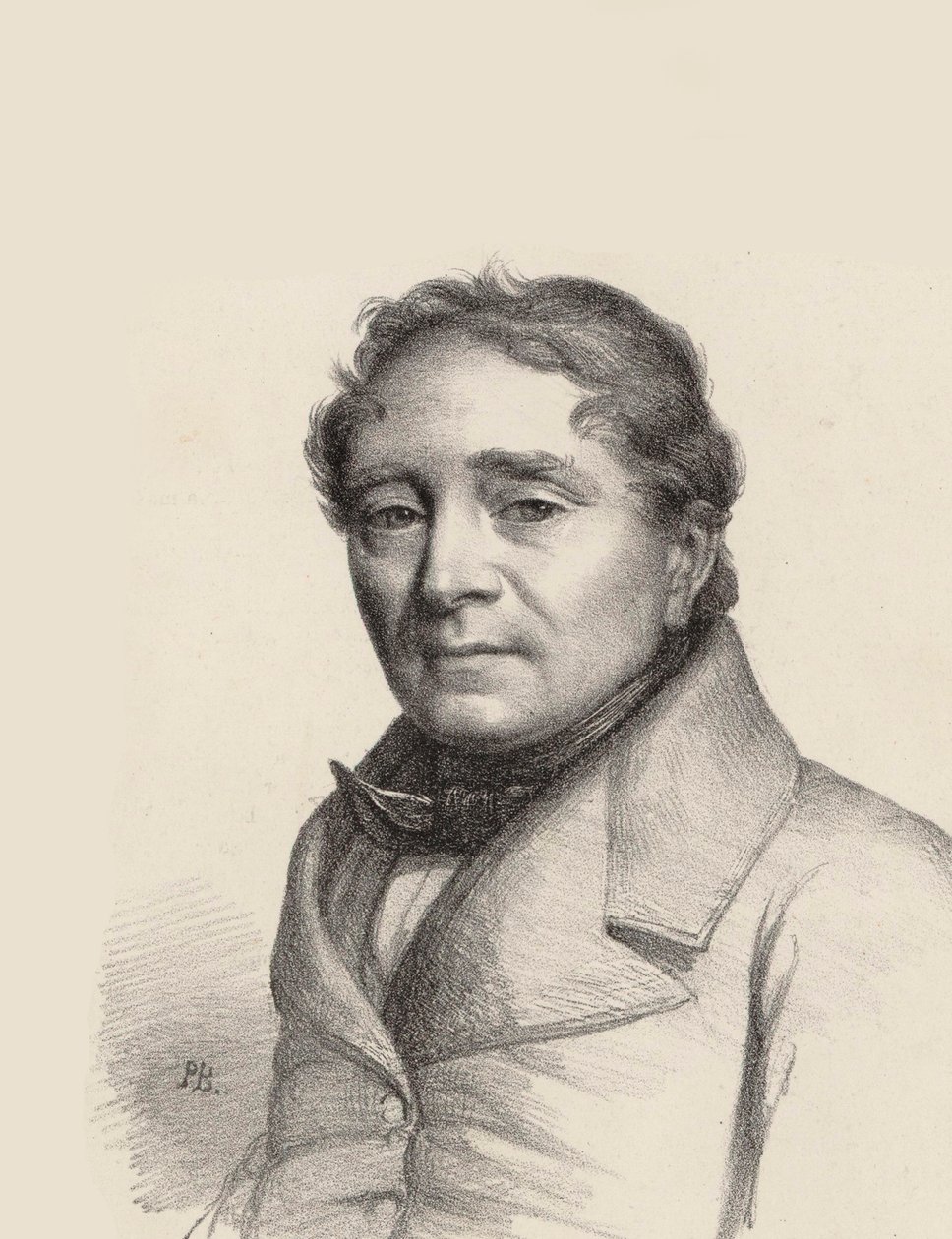 صورة لمغني الأوبرا لويس أنطوان إليونور بونشارد 1787-1866 ، 1845. بواسطة غير معروف