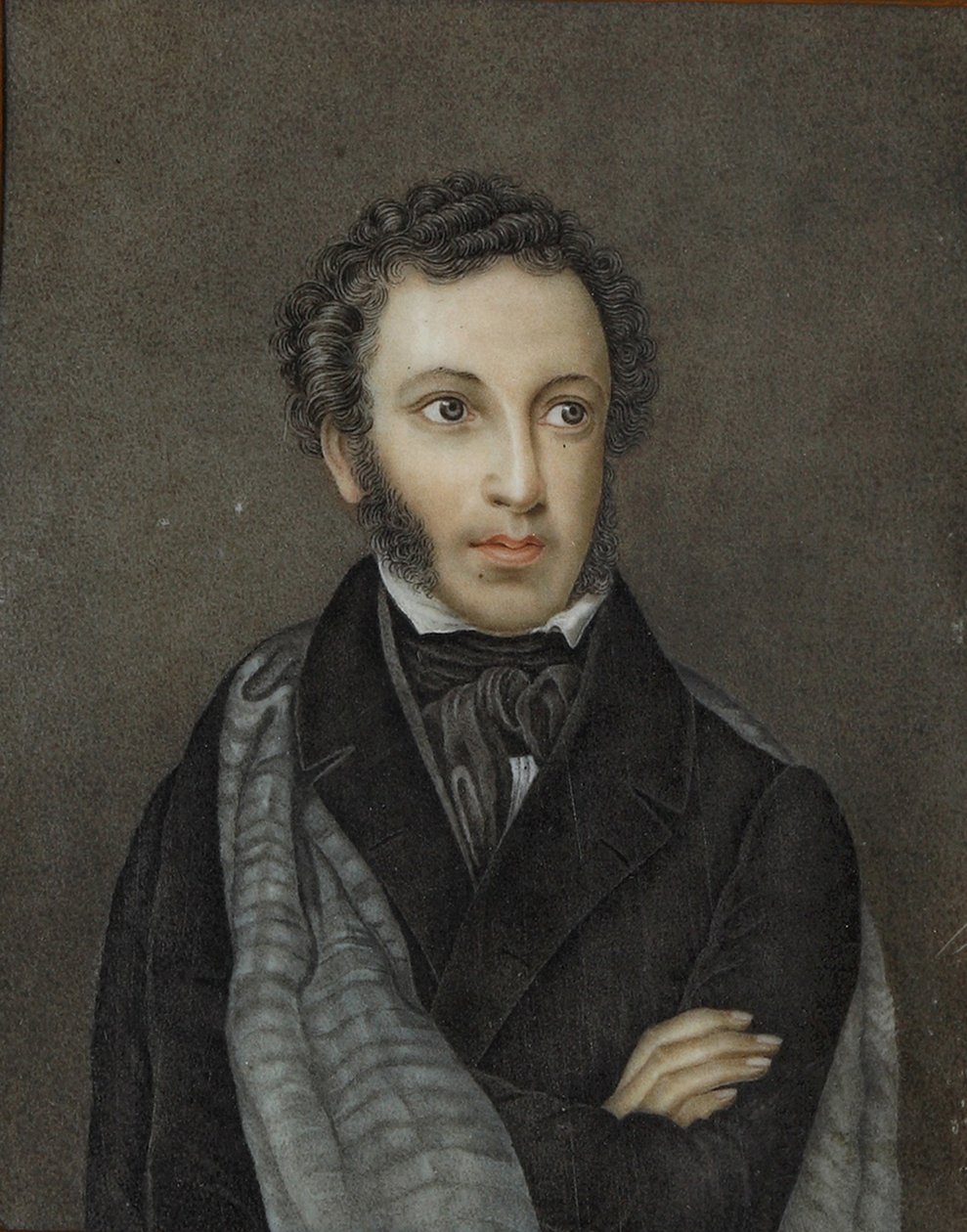 صورة للشاعر ألكسندر سيرجيفيتش بوشكين 1799-1837 ، الربع الأول من القرن التاسع عشر .. بواسطة غير معروف