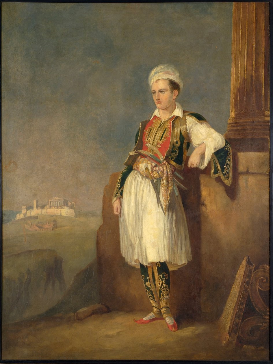 صورة للشاعر اللورد جورج نويل بايرون 1788-1824 ، 1830 بواسطة غير معروف