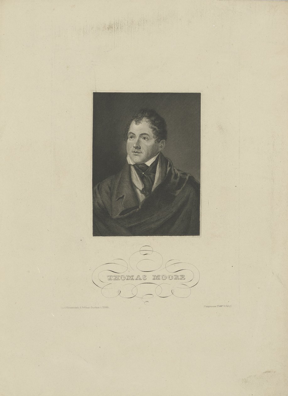 صورة للشاعر توماس مور 1779-1852 ، 1830. بواسطة غير معروف