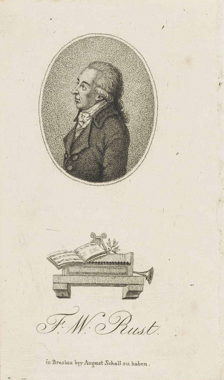 صورة عازف الكمان والملحن فريدريش فيلهلم رست 1739-1796 ، ج. 1800. بواسطة غير معروف