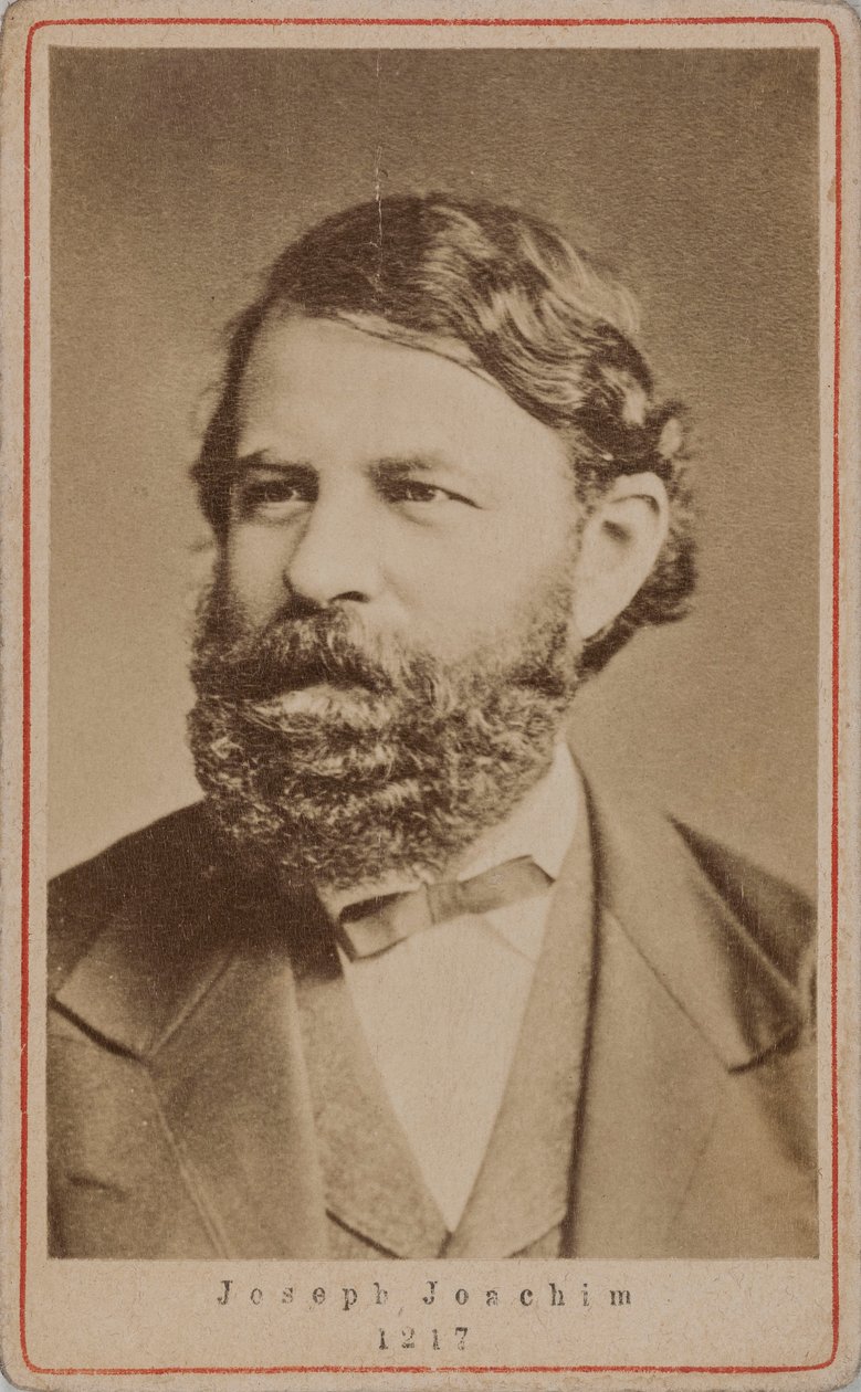 صورة لعازف الكمان والملحن جوزيف يواكيم 1831-1907 ، 1870. بواسطة غير معروف