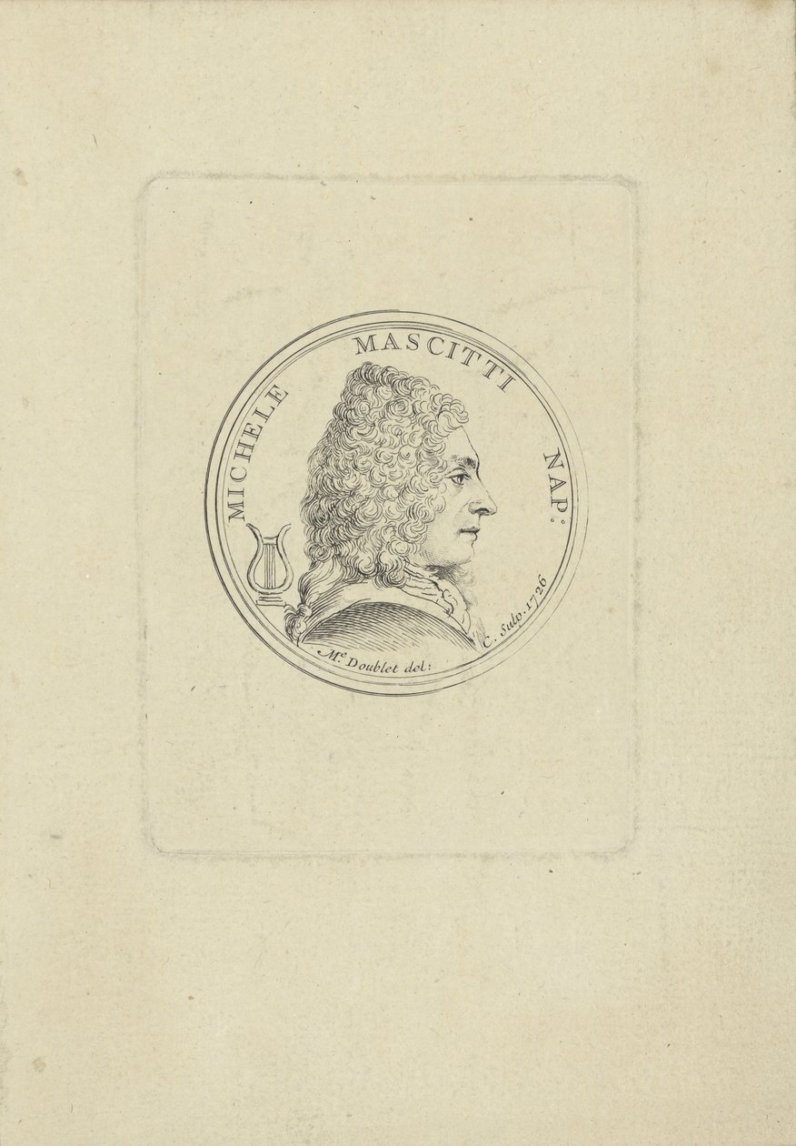 صورة عازفة الكمان والملحن ميشيل ماسيتي 1663-1760 ، 1726. بواسطة غير معروف