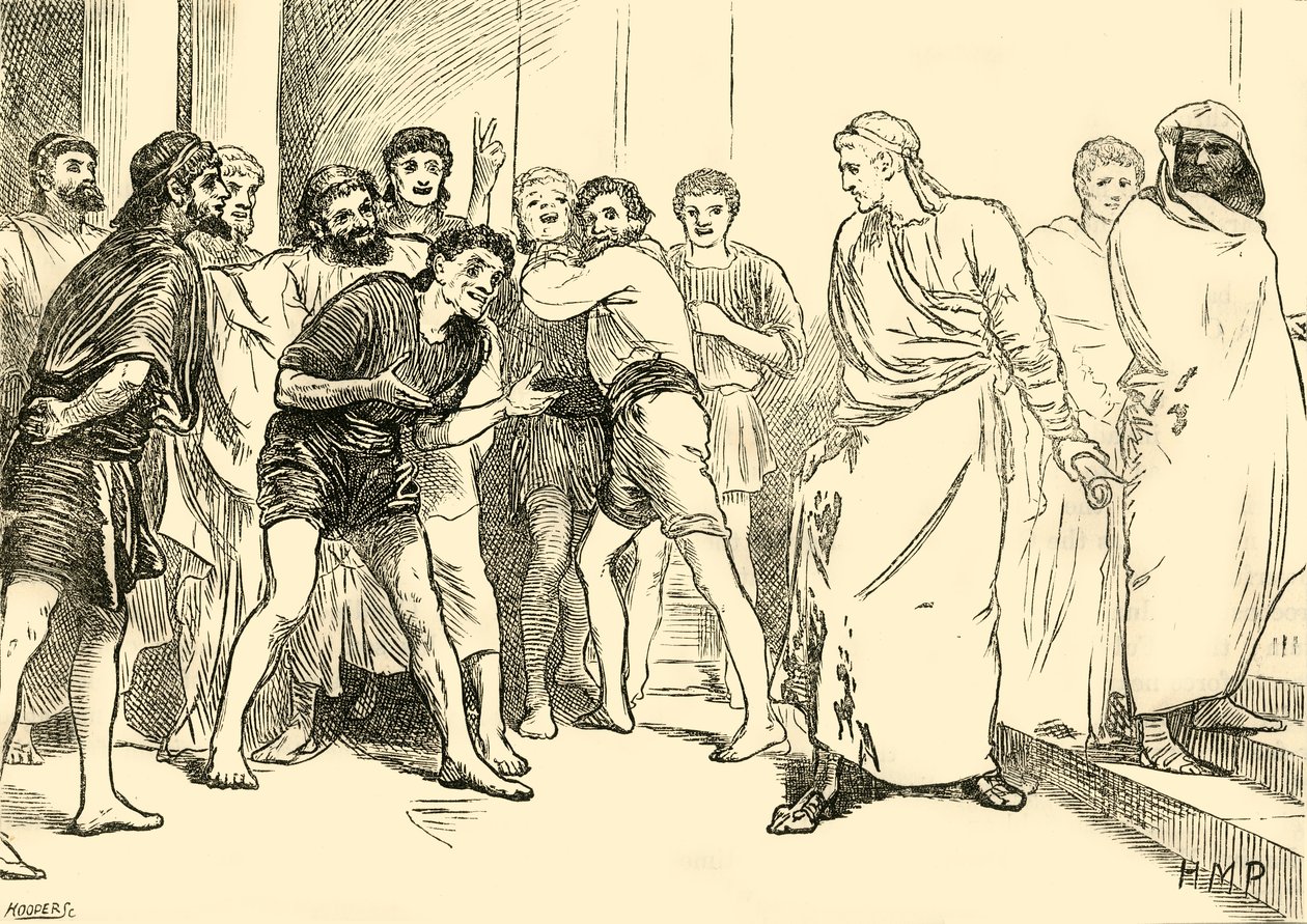 Posthumius في المسرح في Tarentum ، 1890. بواسطة غير معروف