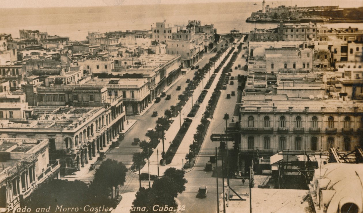 قلعة برادو ومورو ، هافانا ، كوبا ، c1900 بواسطة غير معروف