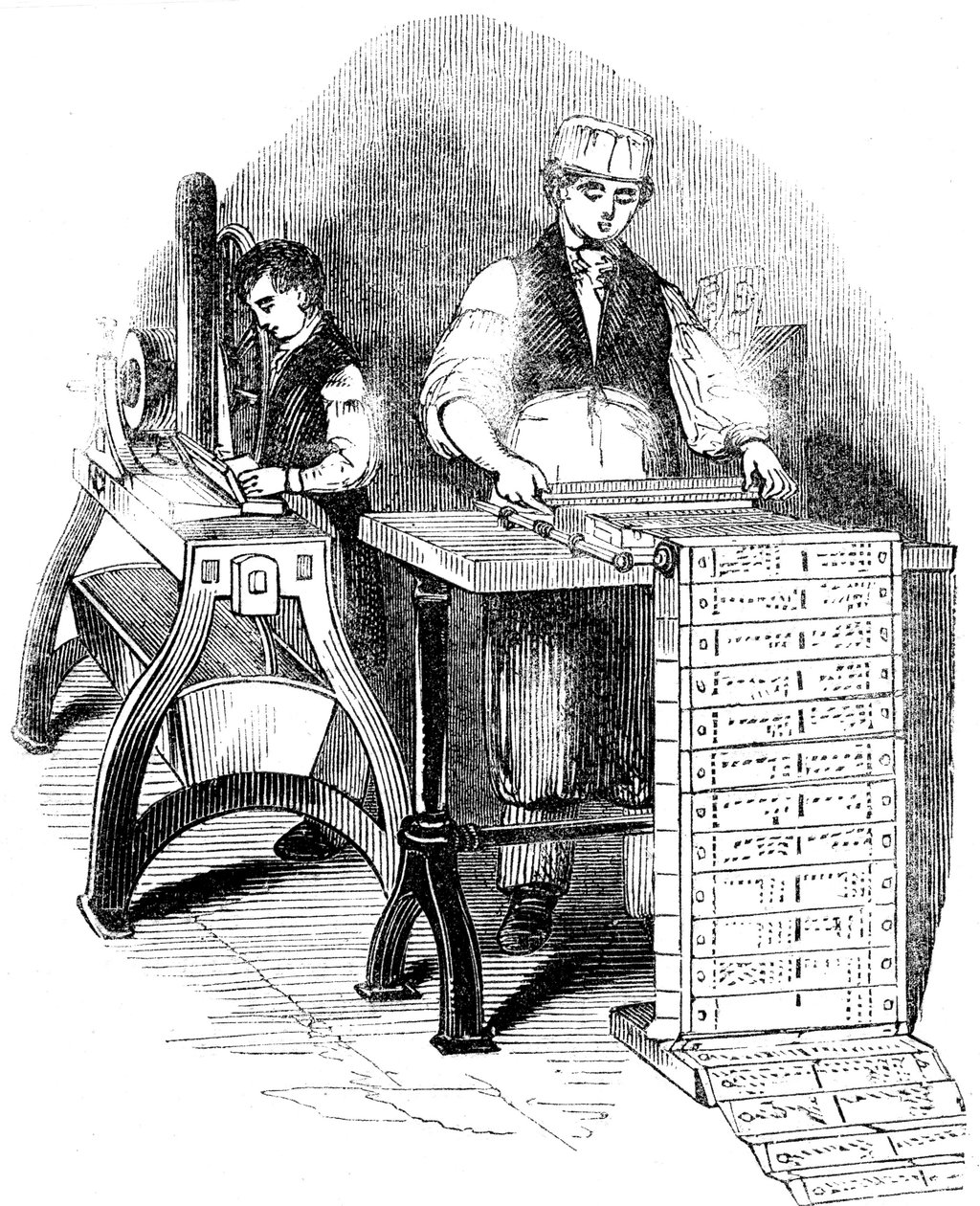 تجهيز كروت مثقبة لنول الجاكار 1844 بواسطة غير معروف