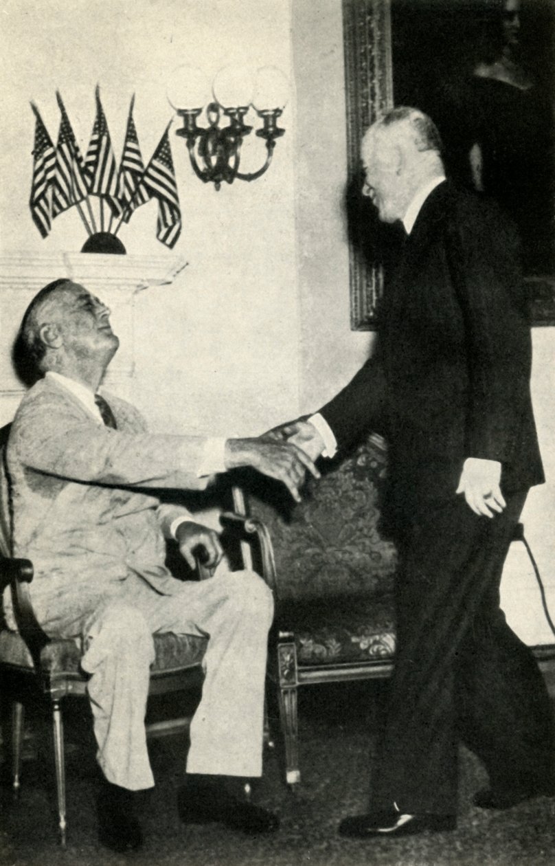 الرئيس بينيس يزور إف. دي. روزفلت عام 1942 ، 1947. بواسطة غير معروف