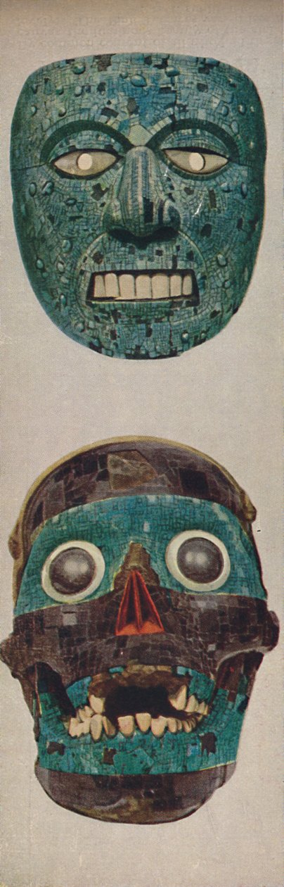 الثقافات البدائية في أقنعة الطقوس والمهرجانات - Quetzalcoatl و Tezcatlipocaa ، c1935 بواسطة غير معروف