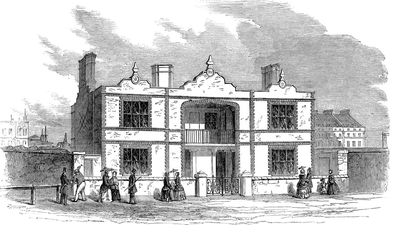 نموذج سكن الأمير ألبرتس لفئات العمل ، 1851 بواسطة غير معروف