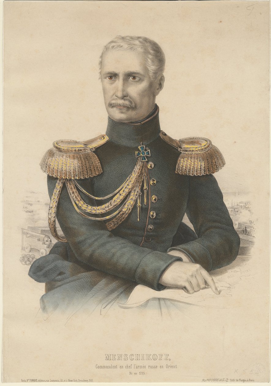 الأمير ألكسندر سيرجيفيتش مينشيكوف 1787-1869 ، 1855 بواسطة غير معروف