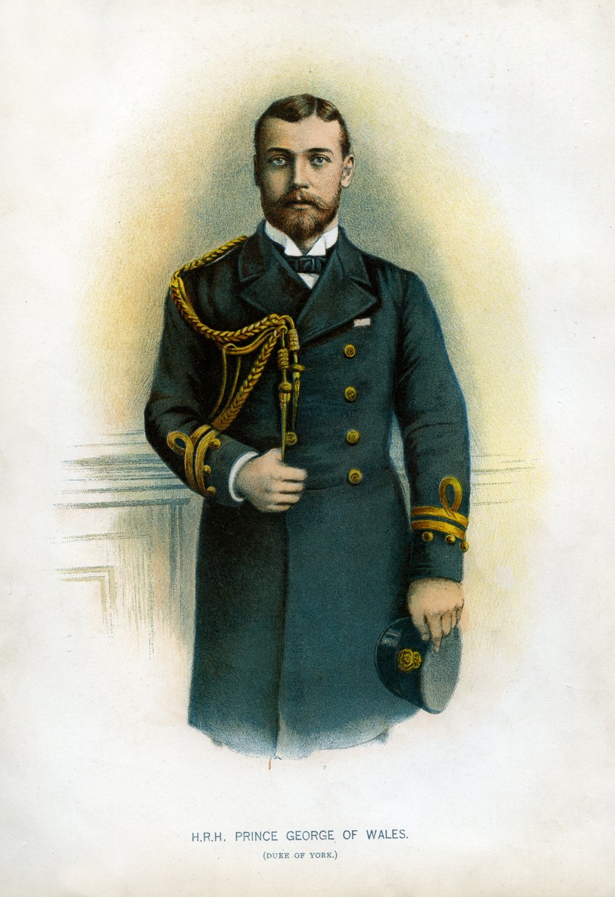 الأمير جورج ويلز ، دوق يورك ، 1890-1893 بواسطة غير معروف