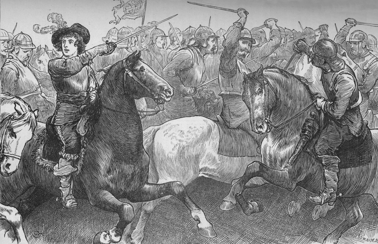 الأمير روبرت في إيدجهيل ، 23 أكتوبر 1642 ، c1880 بواسطة غير معروف